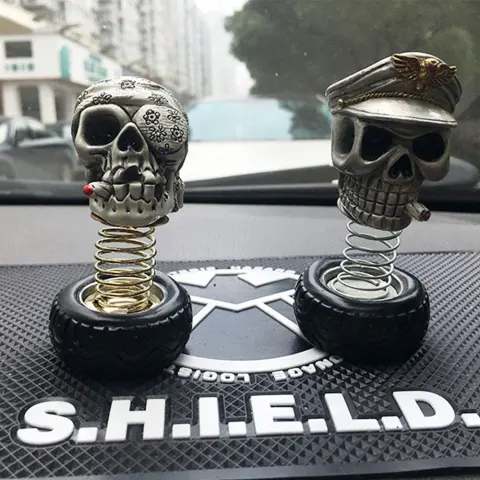 Car Skull Personality Interior Decoration Halloween Day Ornament