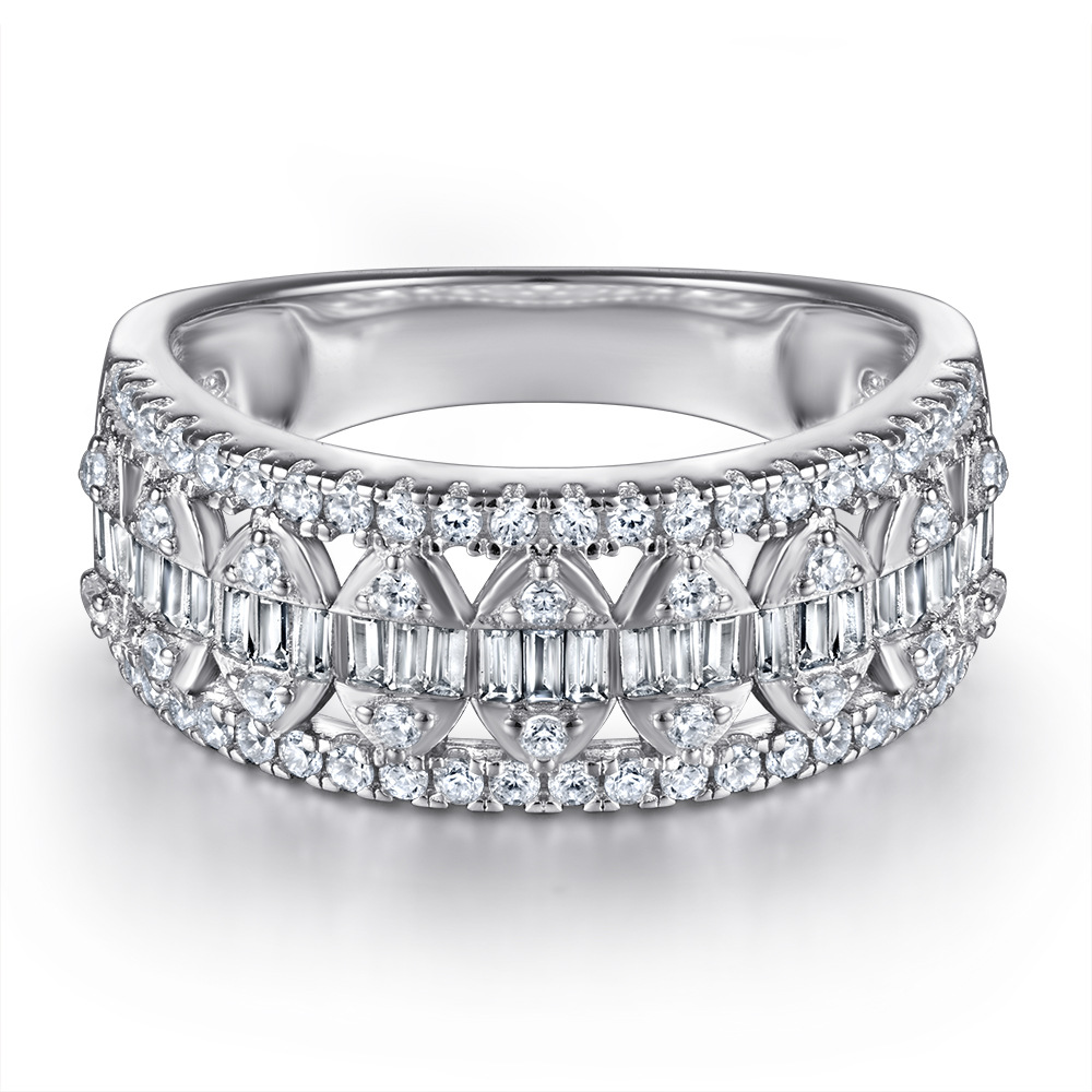 Fashion Exaggerated Luxury Ladies Zircon Ring