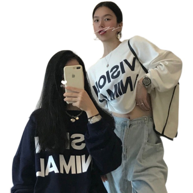 High Waist Short Ladies Personalized Sweater Hot Girl Trend