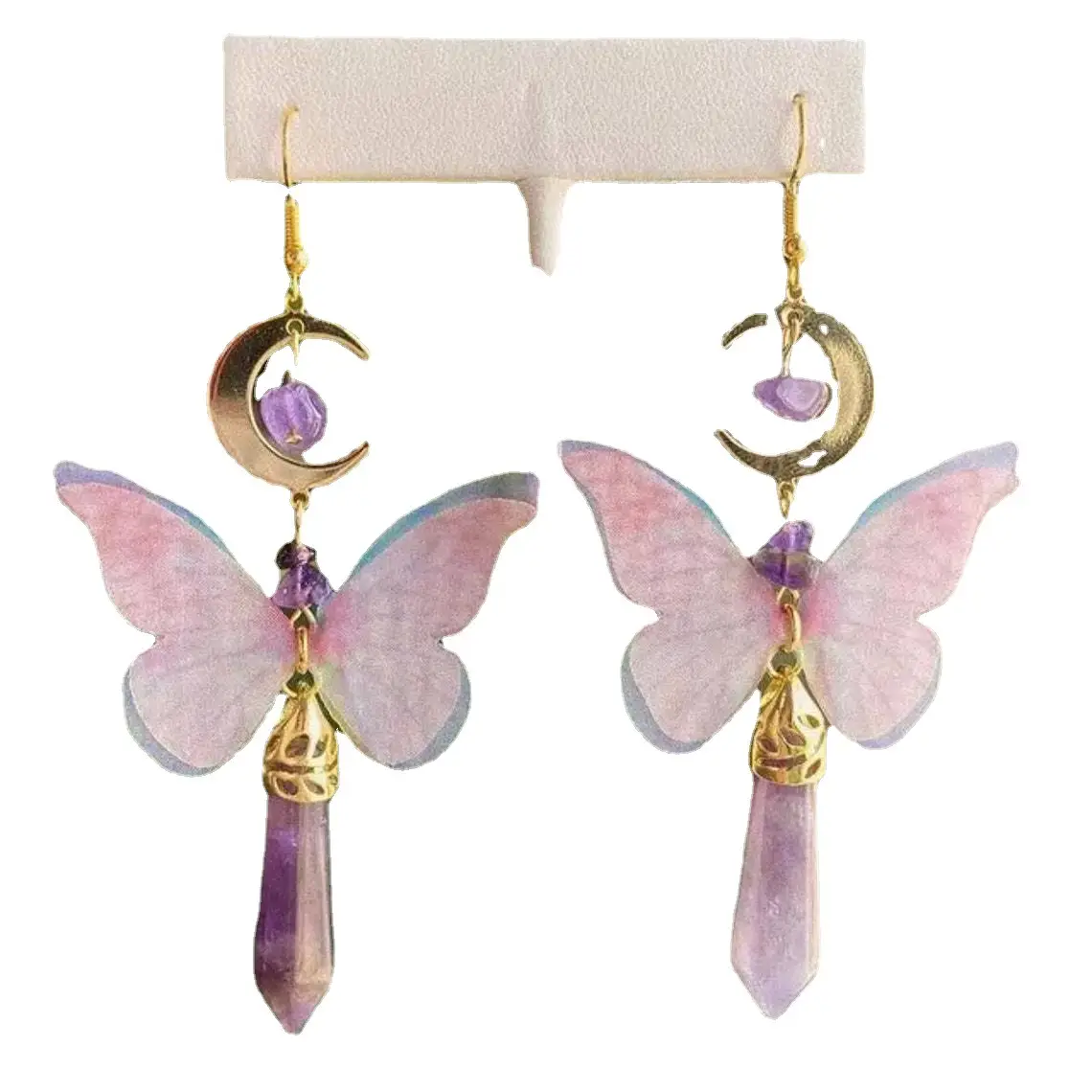 Women's Fashion Symmetric Butterfly Tassel Earrings