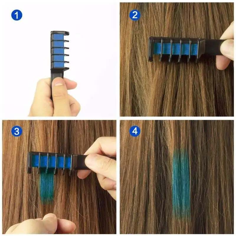 Temporary Mini Disposable Crayons Hair Color Dyeing