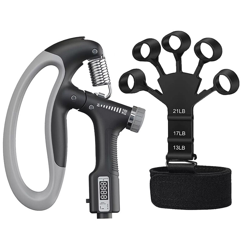 Sport 10-100 Kg Hand Grip Strengthener Adjustable Forearm Wrist Finger Trainer — image 7