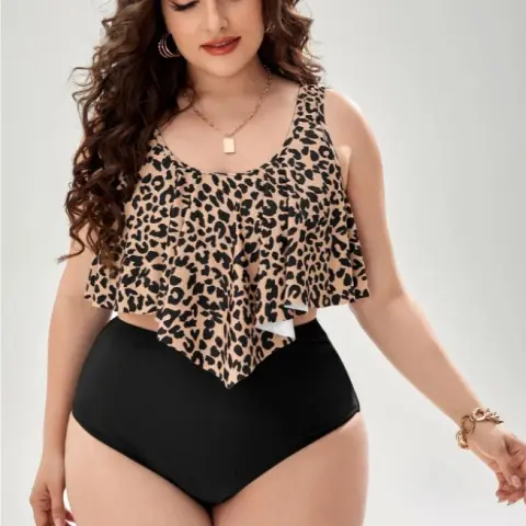 Bikini Leopard Print Swimsuit for Women