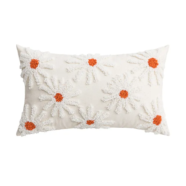 Nordic Modern Light Luxury Tufted Tassel Pillowcase Wanjin Beige Waist Pillow - Shop at LoveMi