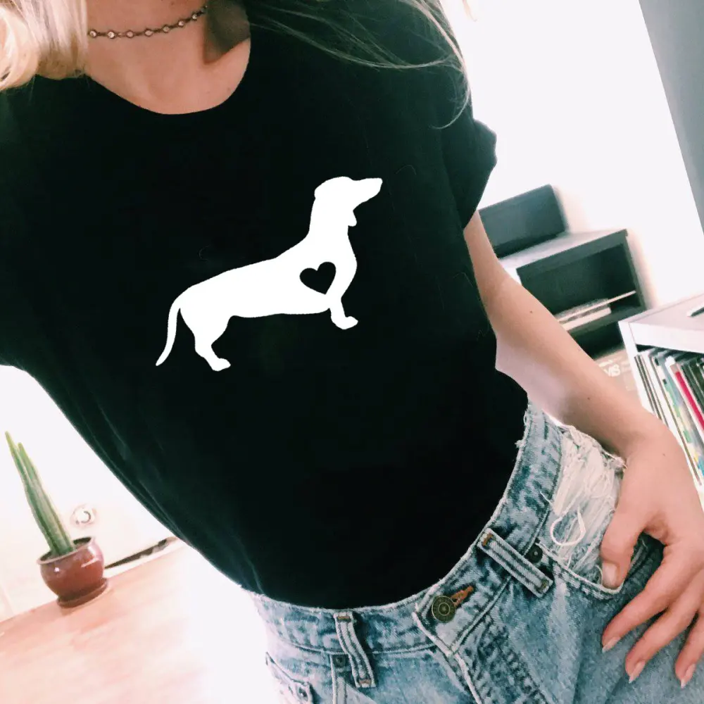 Printed Letters Round Neck Short Sleeves