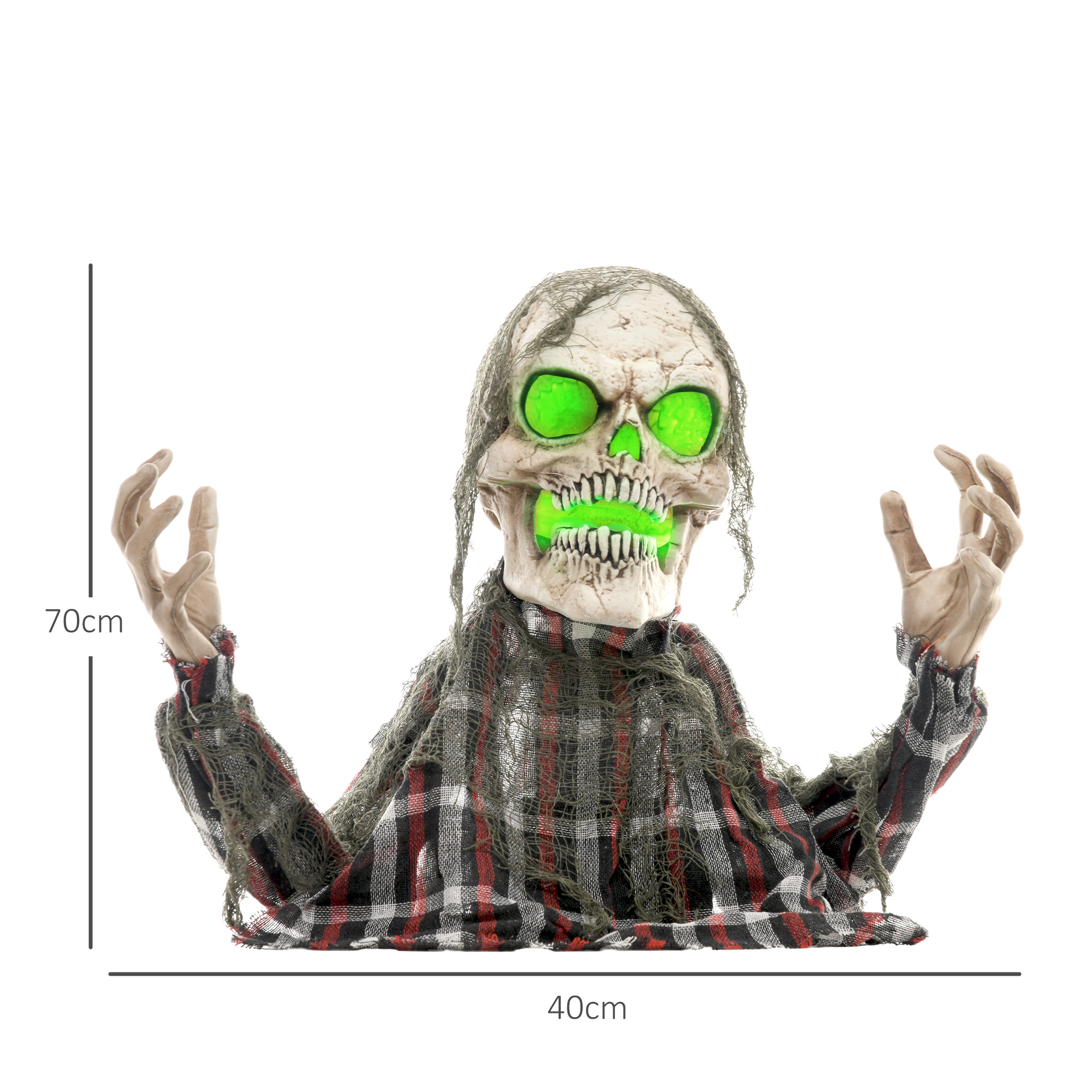 A 70 Centimeter Tall Groundbreaker Skeleton Halloween Electric Doll — image 9