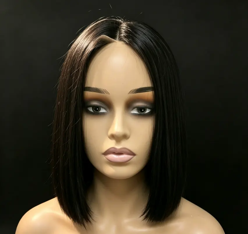 Real Hair Wig Full Head Set BOB