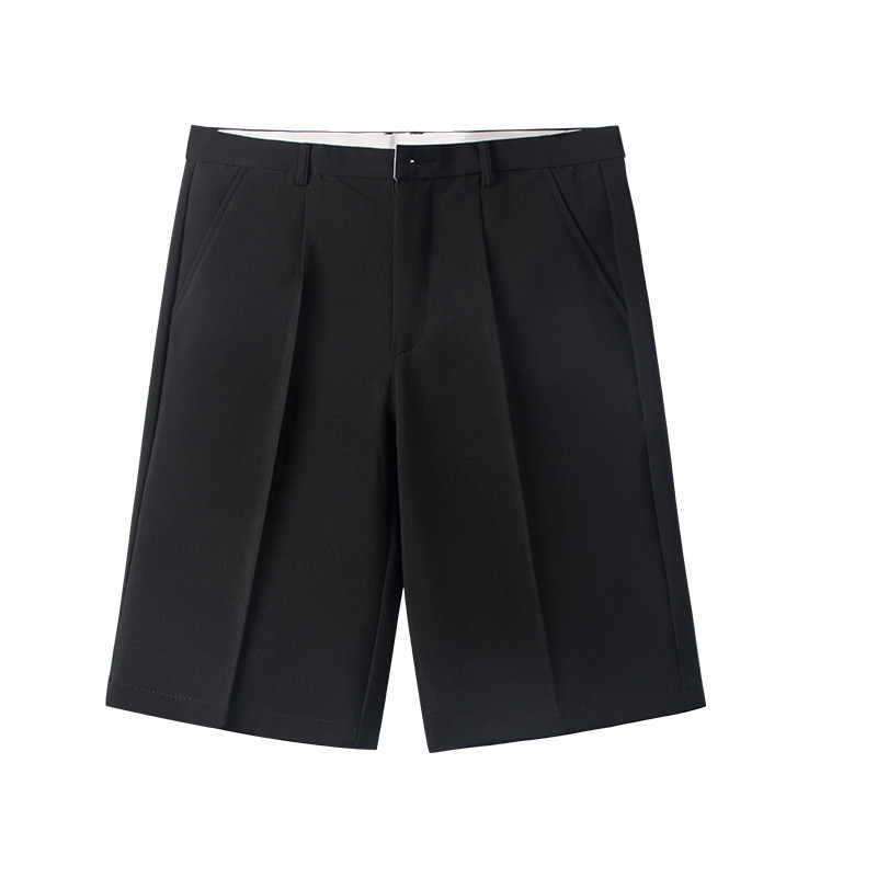 Men's Solid Color Loose Casual Five Point Trousers