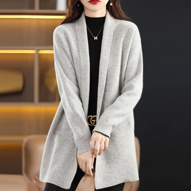 Women's Wool Fashion Top Over Windbreaker Bright Gray - Shop at LoveMi