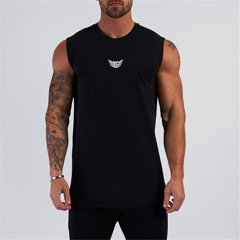 Title 5, Heren fitness vest t-shirt, ademend en sneldrog...