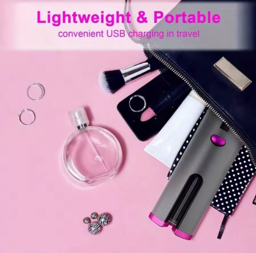 Automatic Curling Iron Portable Cordless Curler With USB Charging, Suitable For All Hair Types, 6 Level Temperature Adjustment thumbnail 4