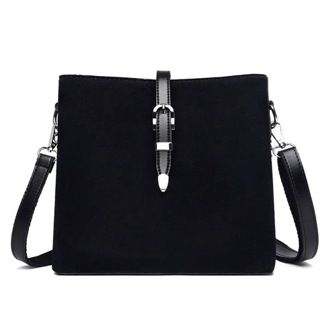 Stylish One Shoulder Diagonal Bag Black - Shop at LoveMi