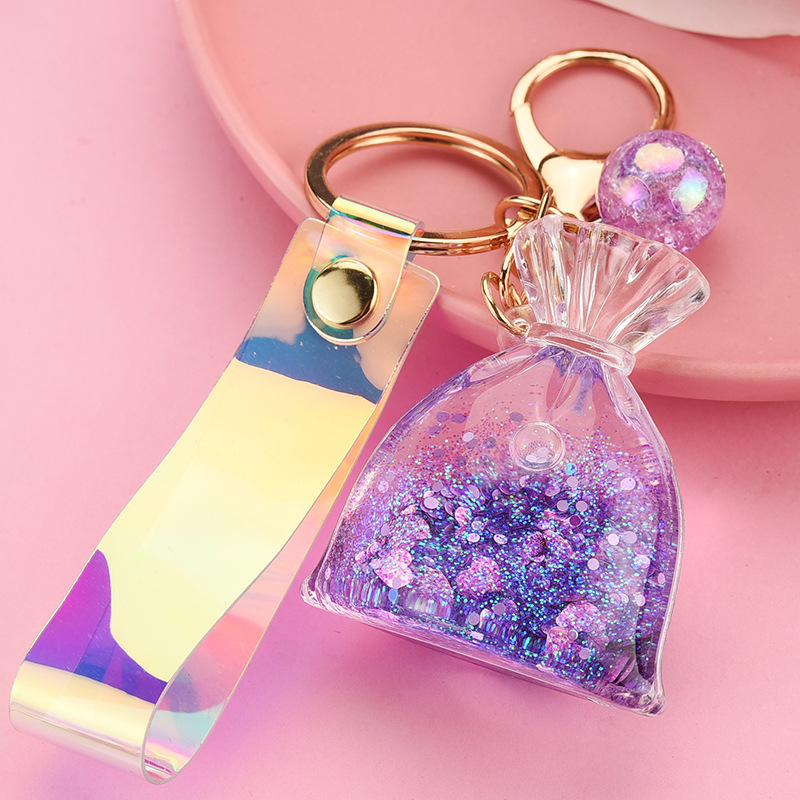 Simple Personality Cute Girl Bag Pendant Purple - Shop at LoveMi