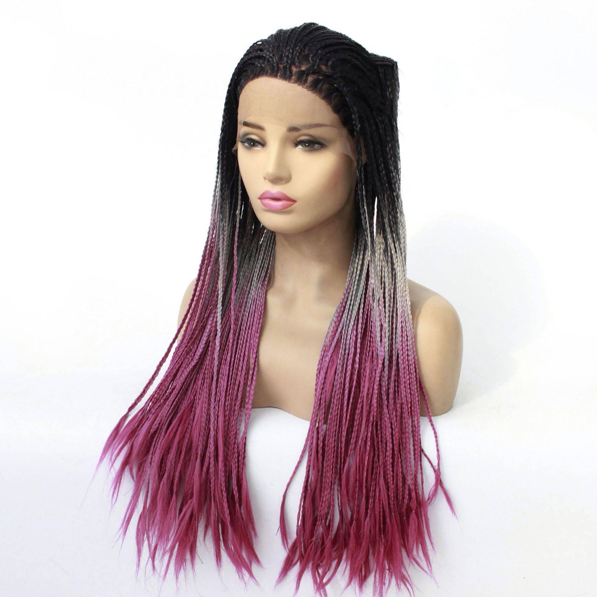 Europe Lady Double Braided Wig Black Fro — foto 3