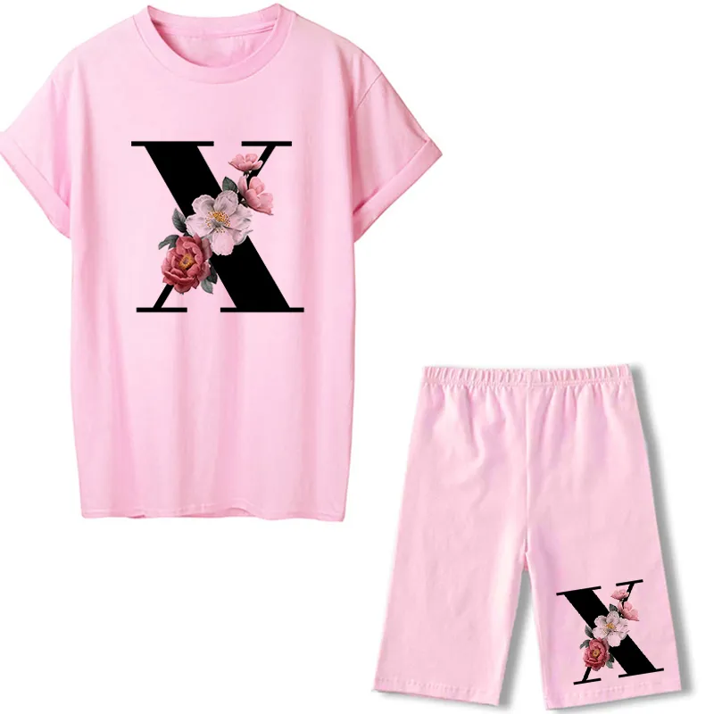 Summer Letter T-shirt Jogging Motorcycle Sexy Women's Short Sleeve - Style23-S