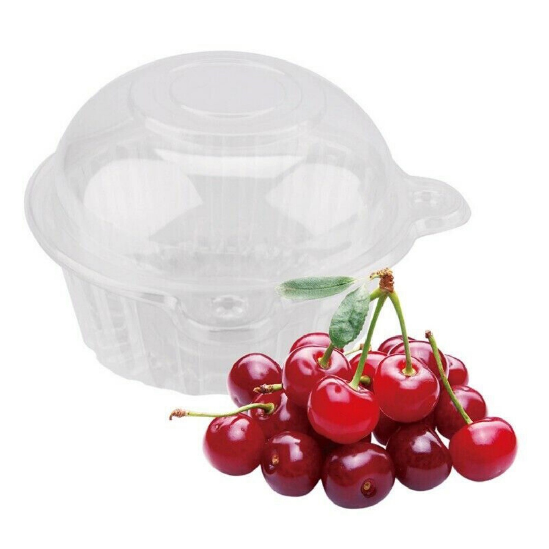 50Pc Plastic Cupcake Muffin Single Cup Cake Holders Boxes Pods Domes Cases Clear — image 8