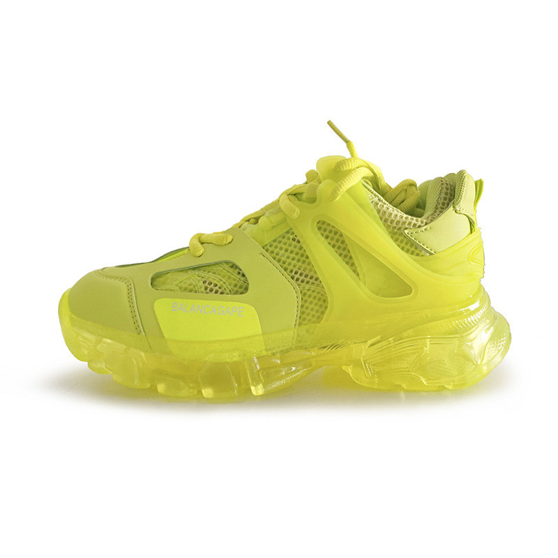 Paris Three Generations Crystal Transparent Bottom Old Shoes Women Autumn