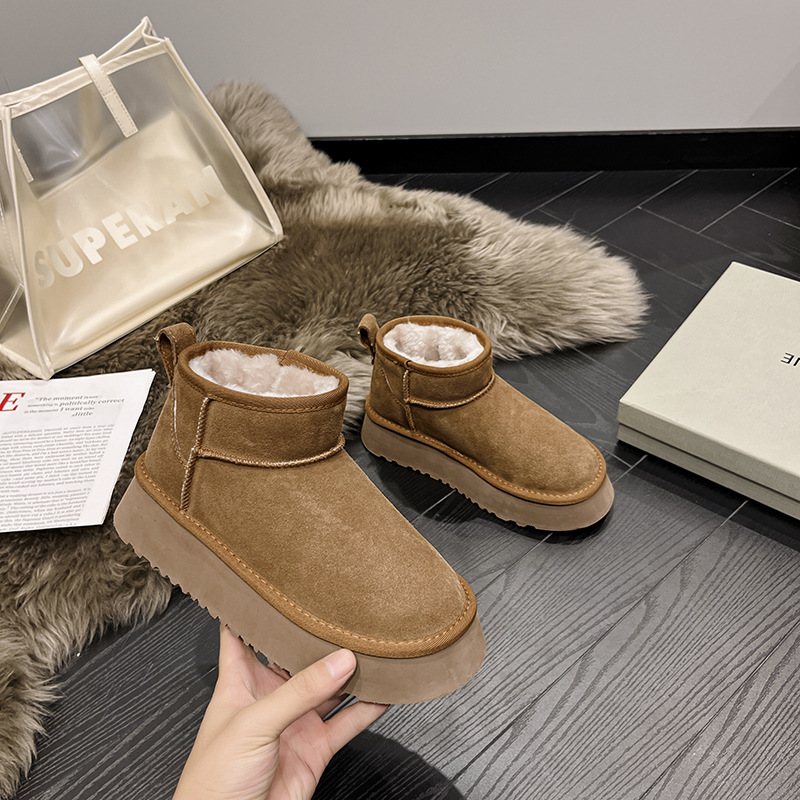 Genuine Leather Snow Boots Short Boots - Image 9