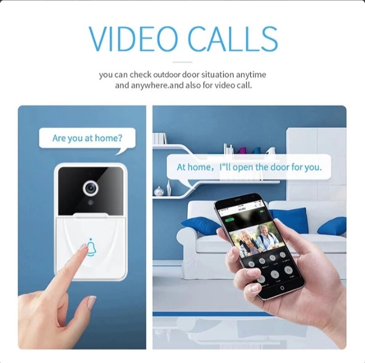 Wireless Security WiFi Smart Doorbell Intercom Video Camera Bell Chime Door Ring thumbnail 8
