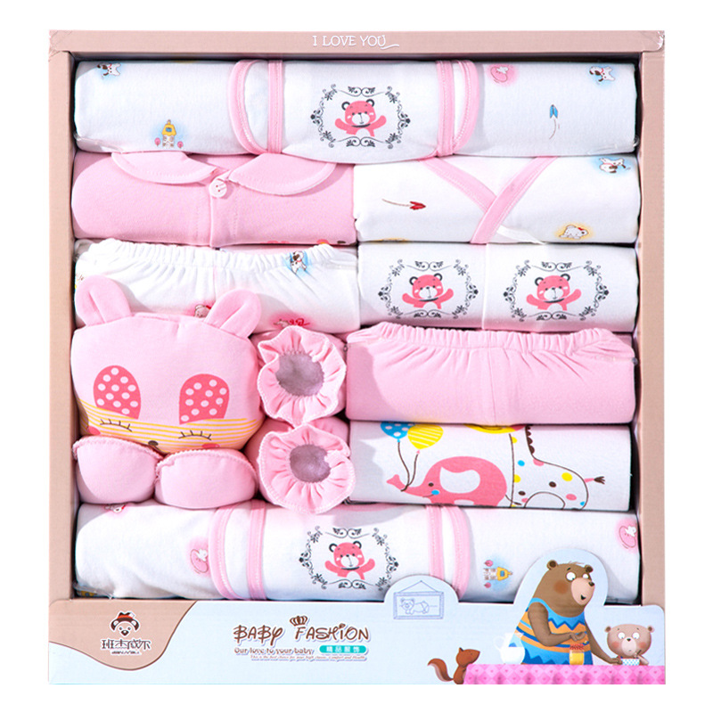 18 Piece Cotton Newborn Clothes Gift (No Box) - Picture 12 of 18