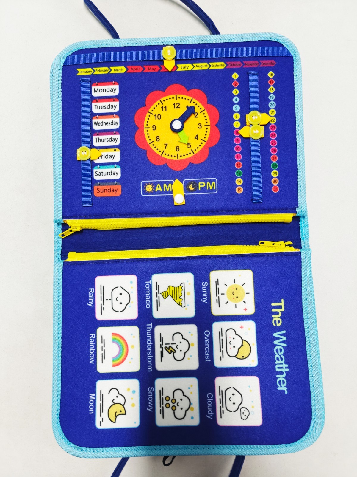 Toddler Busy Board Intelligence Learning Toys Sensory Montessori Book Kids Game