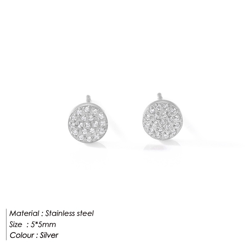 Women's Simple Stainless Steel Small Earrings