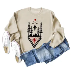 European And American Letters Fashion Loose Bottom Long Sleeve - Sand Sweater - View 1