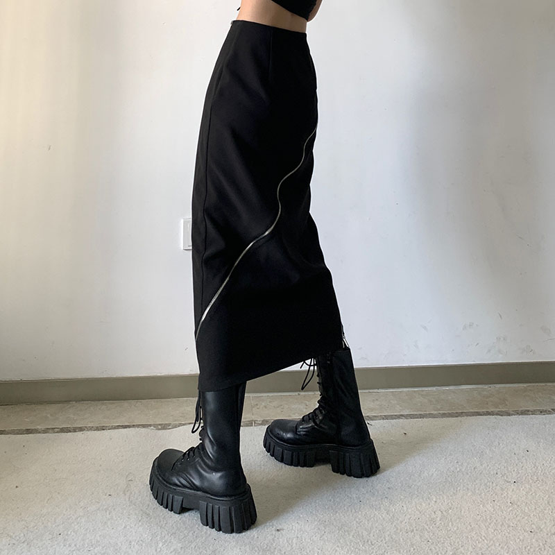 Super A Slim Waist Long Skirt In Summer