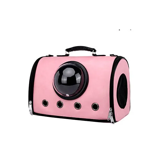 Go Out And Carry Dog Backpack Transparent Cat Backpack Pink - Shop at LoveMi