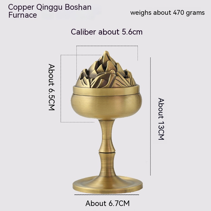 Title 5, Three-legged Copper Incense Burner Pure Copper ...