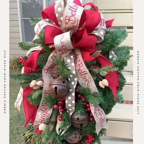 A christmas door hanging christmas decorations holiday accessories birth