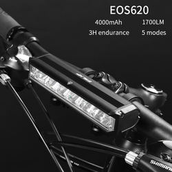 USB Night Riding Flashlight Front Bicycle LED Light Bike Light 4000mAh Lamp 1800LM