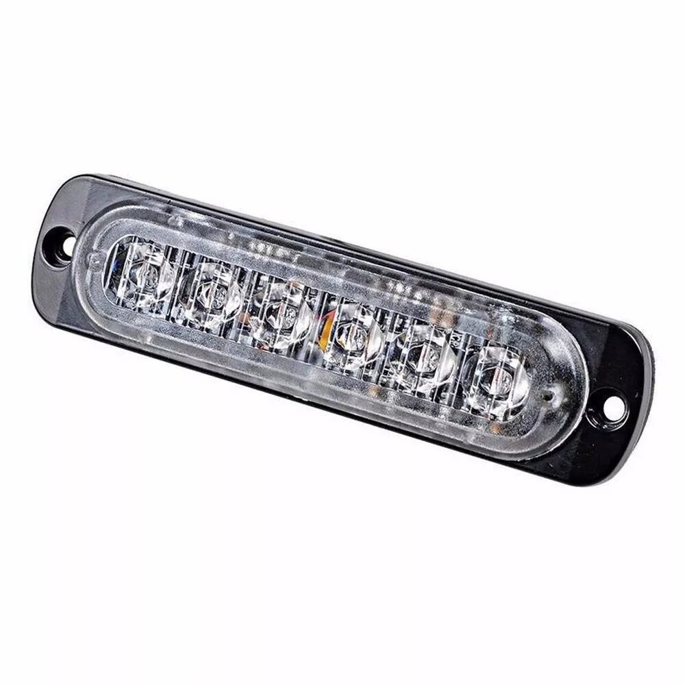 4X12V 24V 6 LED Amber Strobe Flashing Recovery Lightbar Truck Beacon Lights New — image 9