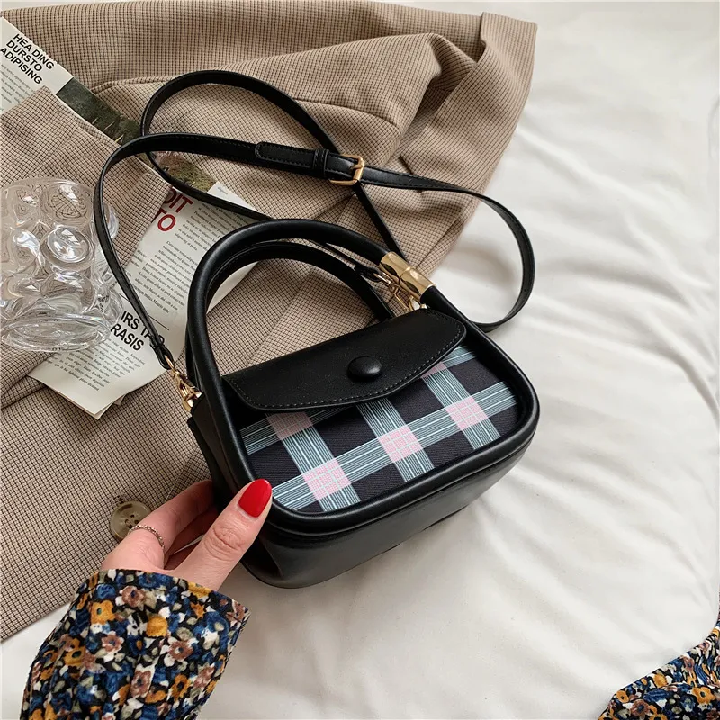 Women's Temperament Fashionable And Versatile Handbag Shoulder Crossbody Bag - Black