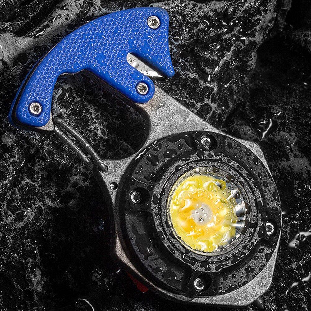 COB LED Flashlight Outdoor USB Rechargeable Keychain Light Hook — image 11