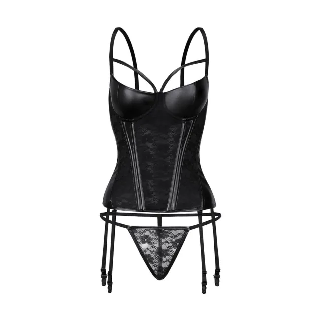 Garter Belt Shaping Top And Underwear Black - Shop at LoveMi