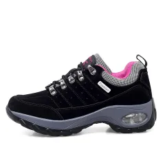 Sneakers Air Cushion Sole Casual Shoes - Black - View 1
