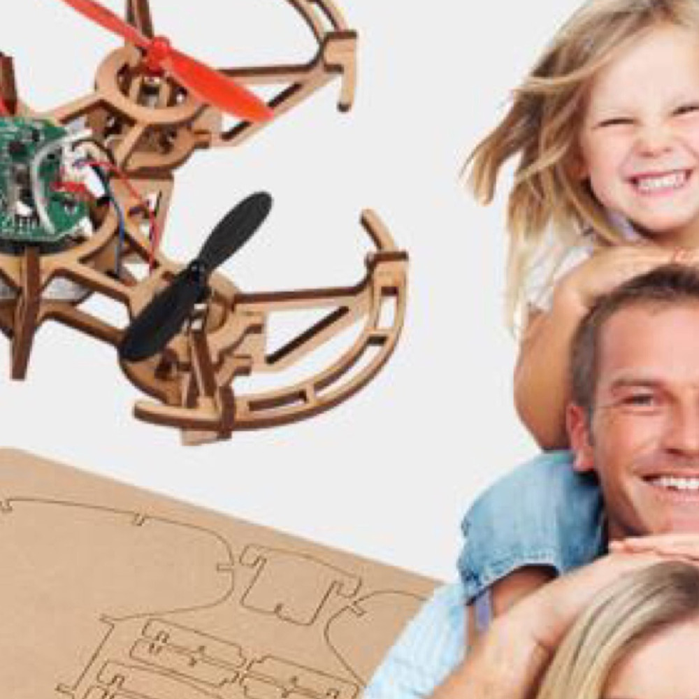 Drone Jouet en Bois Télécommandé — Puzzle 2.4GHz à Monter 5