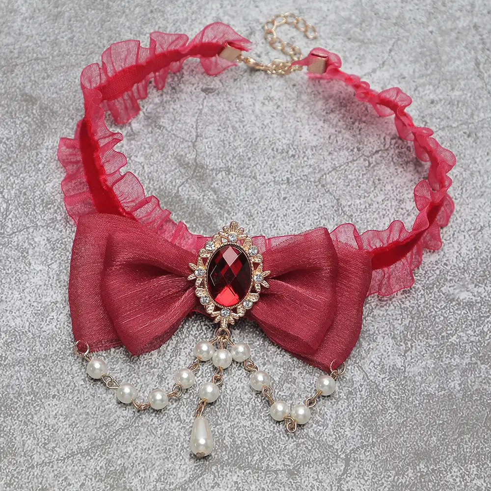 European And American Vintage Yarn Halloween Necklace Alloy