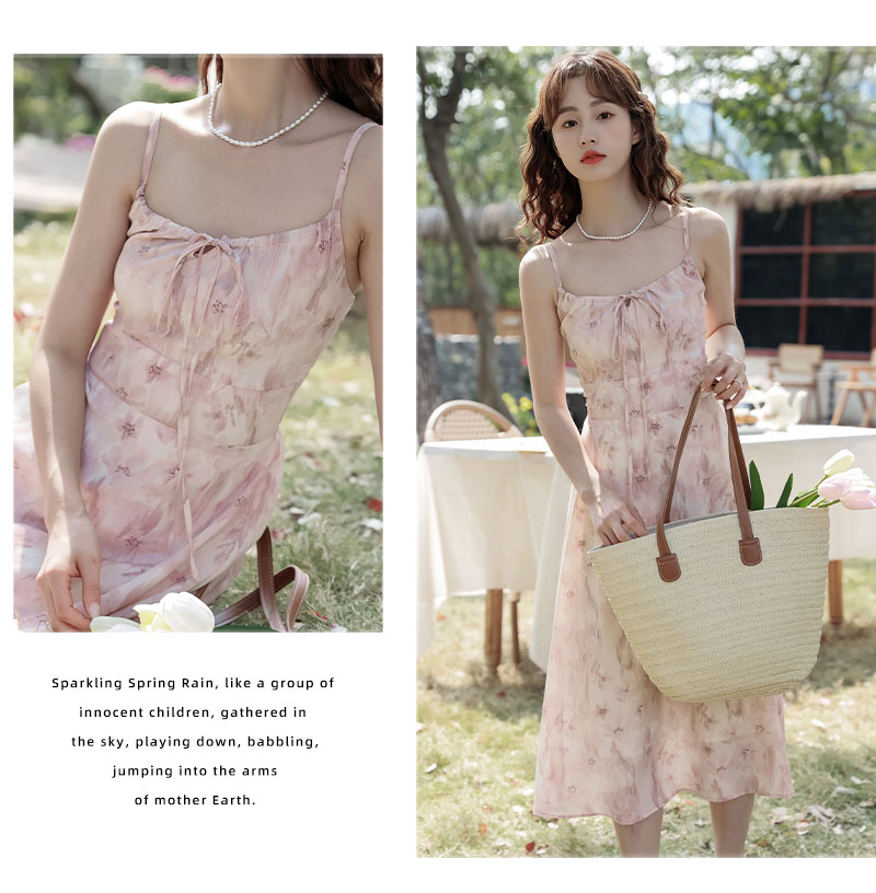Halter Floral Wedding Guest Dress, picture 7 of 9