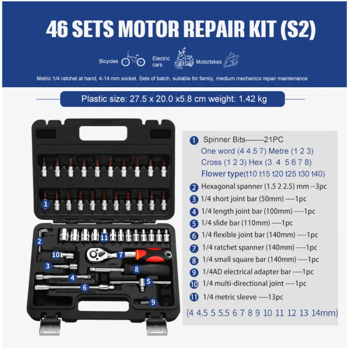 Socket Ratchet Wrench Set - detail photo 3