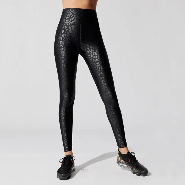 Leopard Print Hip lifting Fitness Tight Stretch Printed Yoga Pants Black - Shop at LoveMi