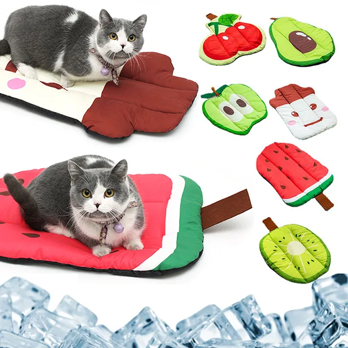 Dog Cooling Mat Pet Beds Cat Rug Ice Silk