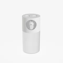 Small Desktop Cute Pet Double Spray Humidifier - White - View 1