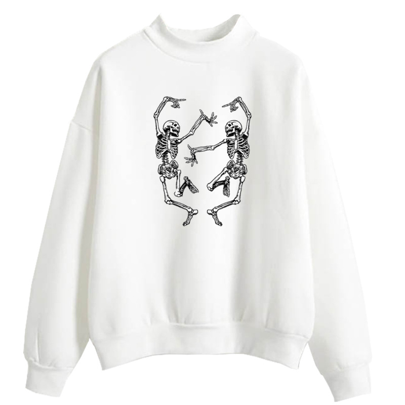 Title 7, Dancing Skull Fun Print Pullover Halloween Street