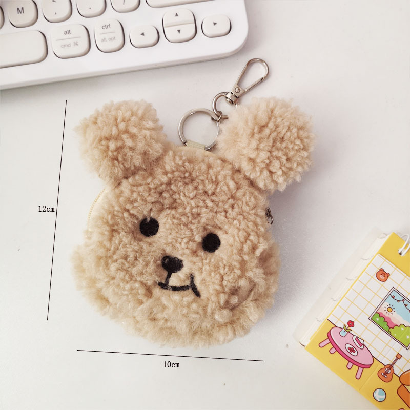 Title 5, Bear Coin Purse Plush Pendant Keychain, a cute ...