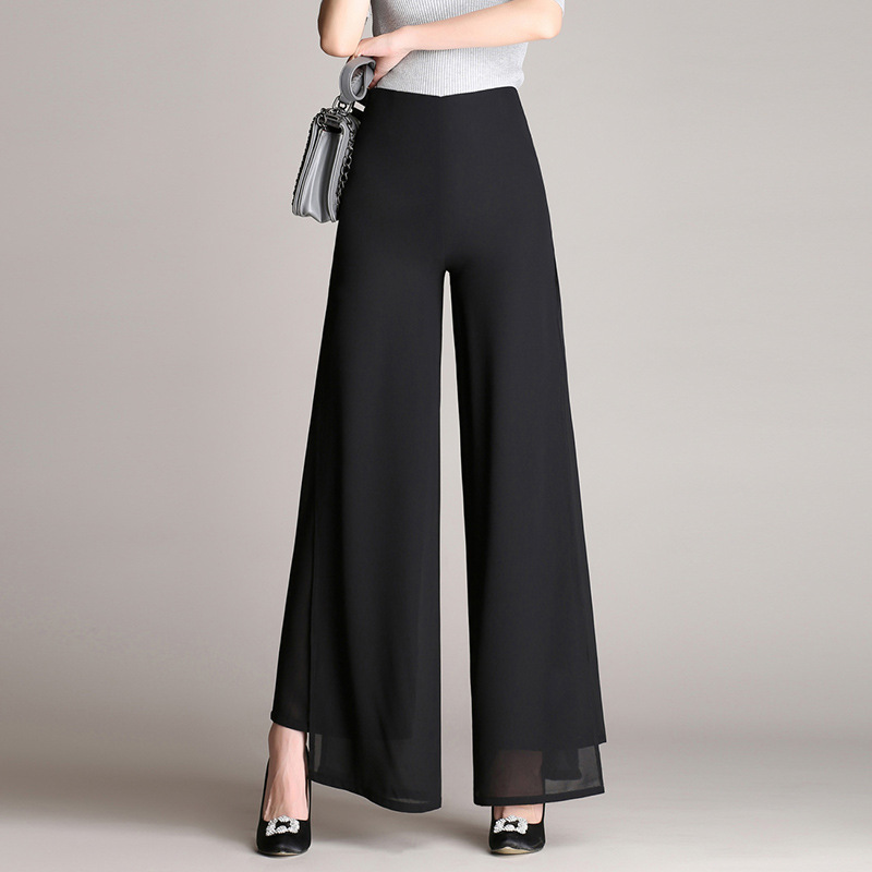 Title 6, Loose Drape Pants High Waist Slim Straight-leg ...