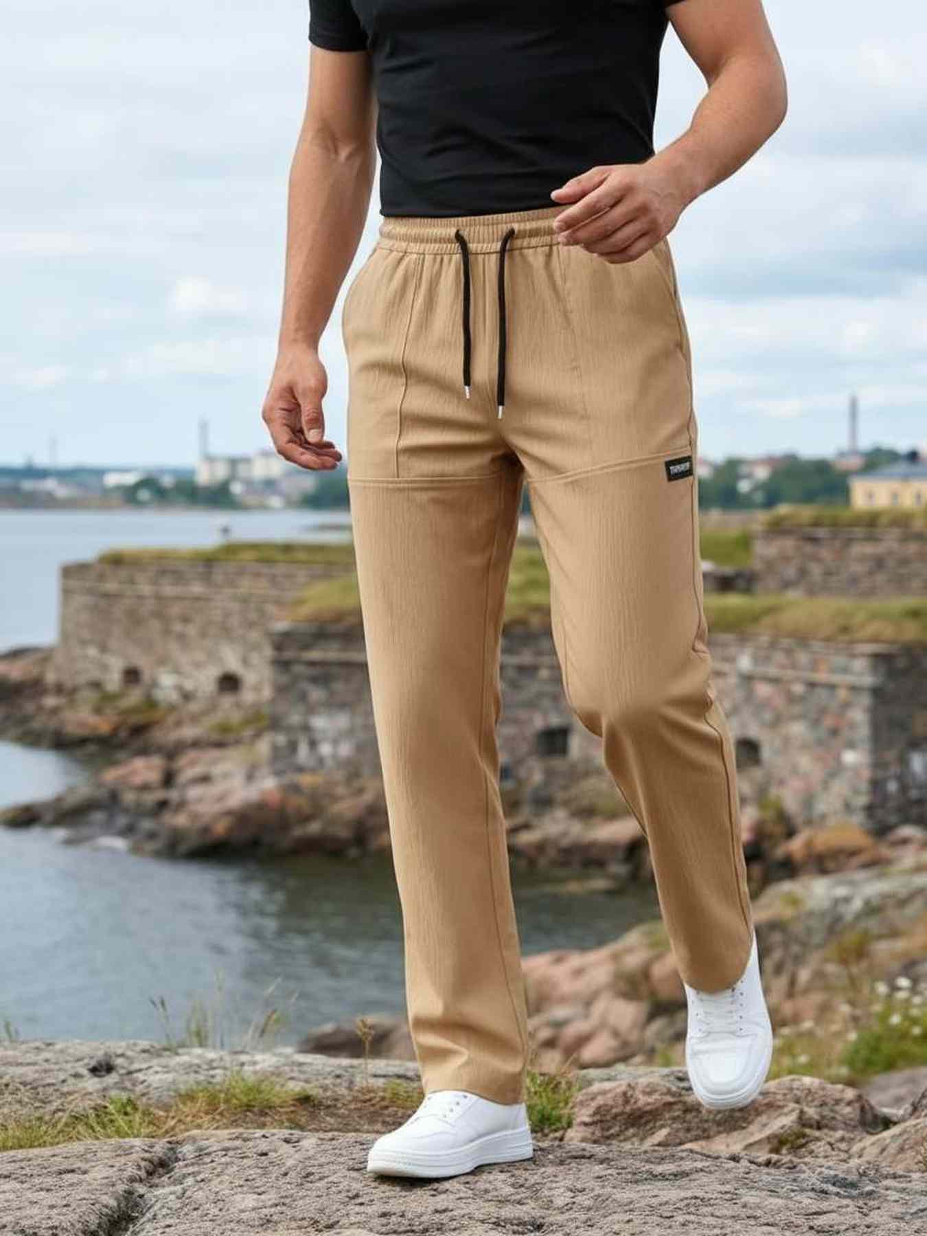 Casual Pants, Trendy And Fashionable Casual Pants, Men's Pants, Men's Pants, Long Pants, Straight Pants, Corduroy Casual Pants, Tight-fitting Casual Pants, Anti-wrinkle Casual Pants, 9-inch Pants, Men