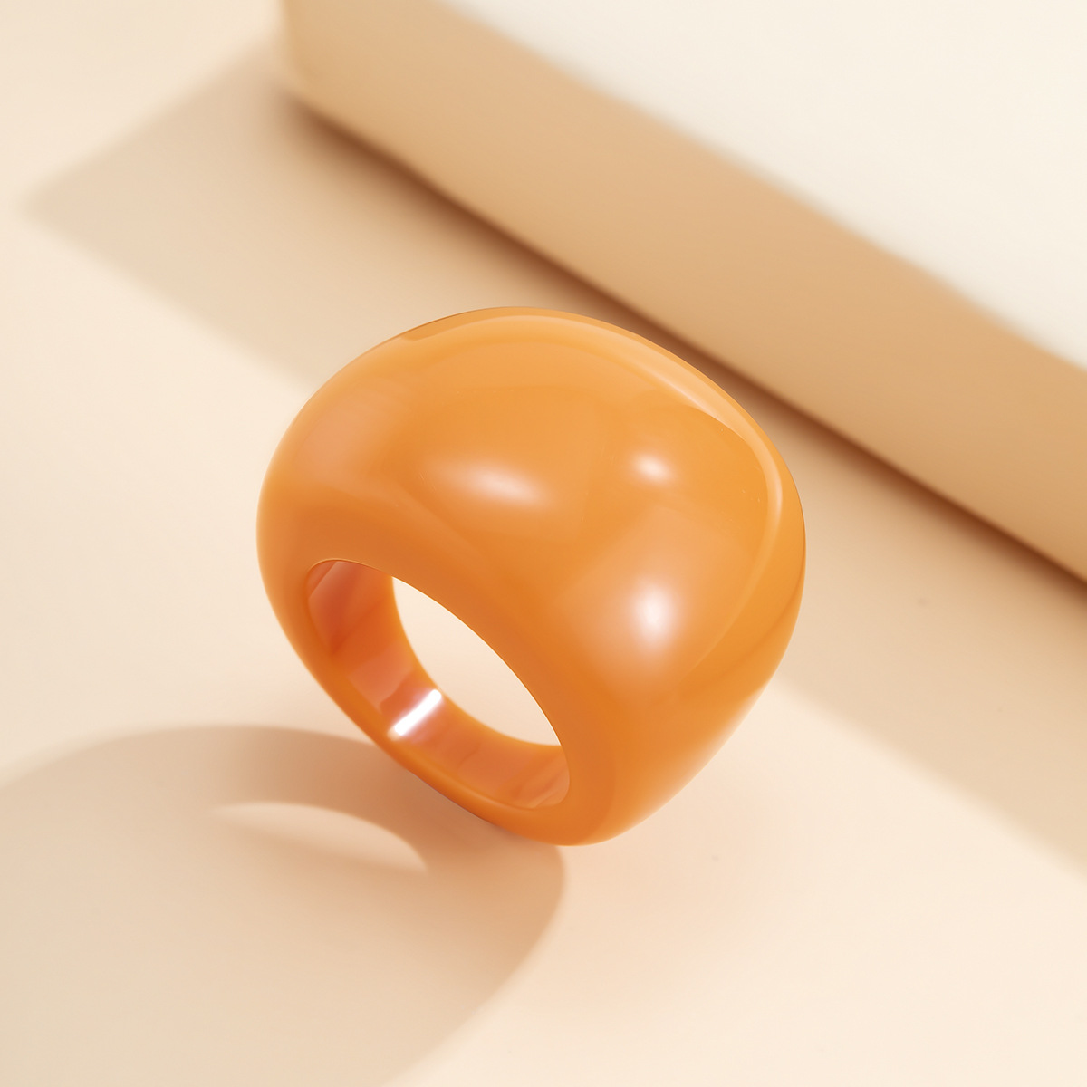 Exaggerated Round Ring Female Macaron Geometric Jewelry