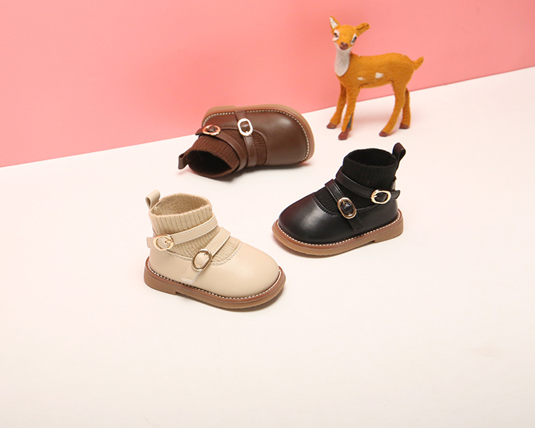 Men's And Women's Autumn And Winter Plus Velvet Soft Sole Baby Shoes